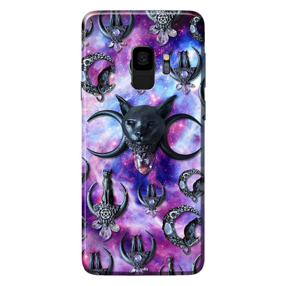 Black Cat And Moon 3D Pattern Printed Phone Case