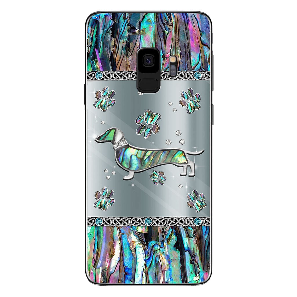 Love Dawg - Personalized Dachshund Phone Case With 3D Pattern Print