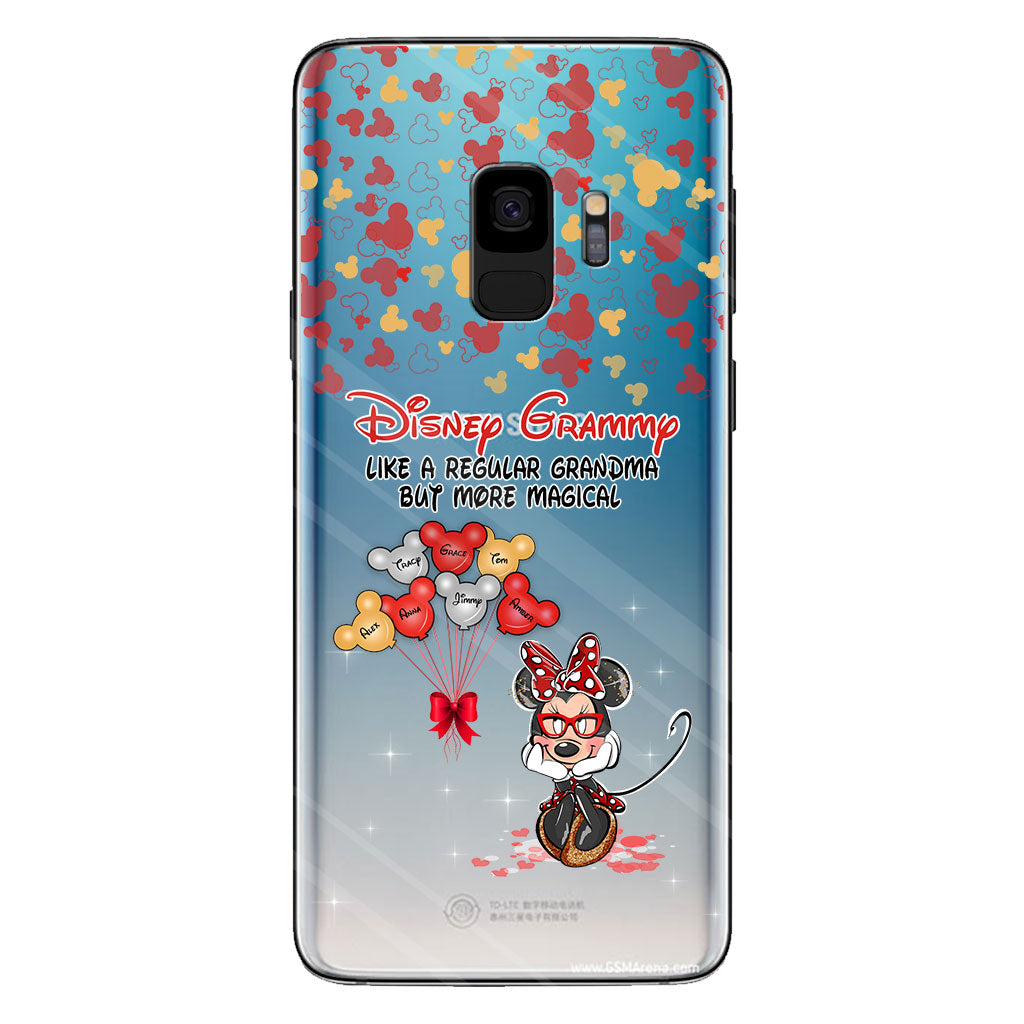 Like A Regular Grandma But More Magical - Personalized Grandma Clear Phone Case