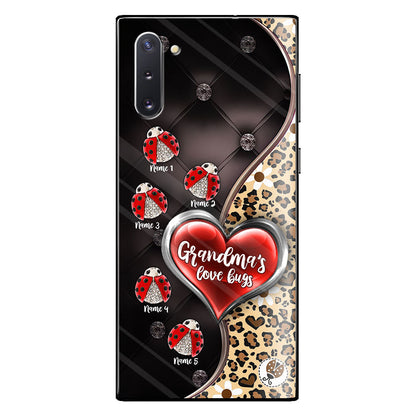 Grandma's Love Bugs - Personalized Mother's Day Grandma Phone Case With 3D Pattern Print