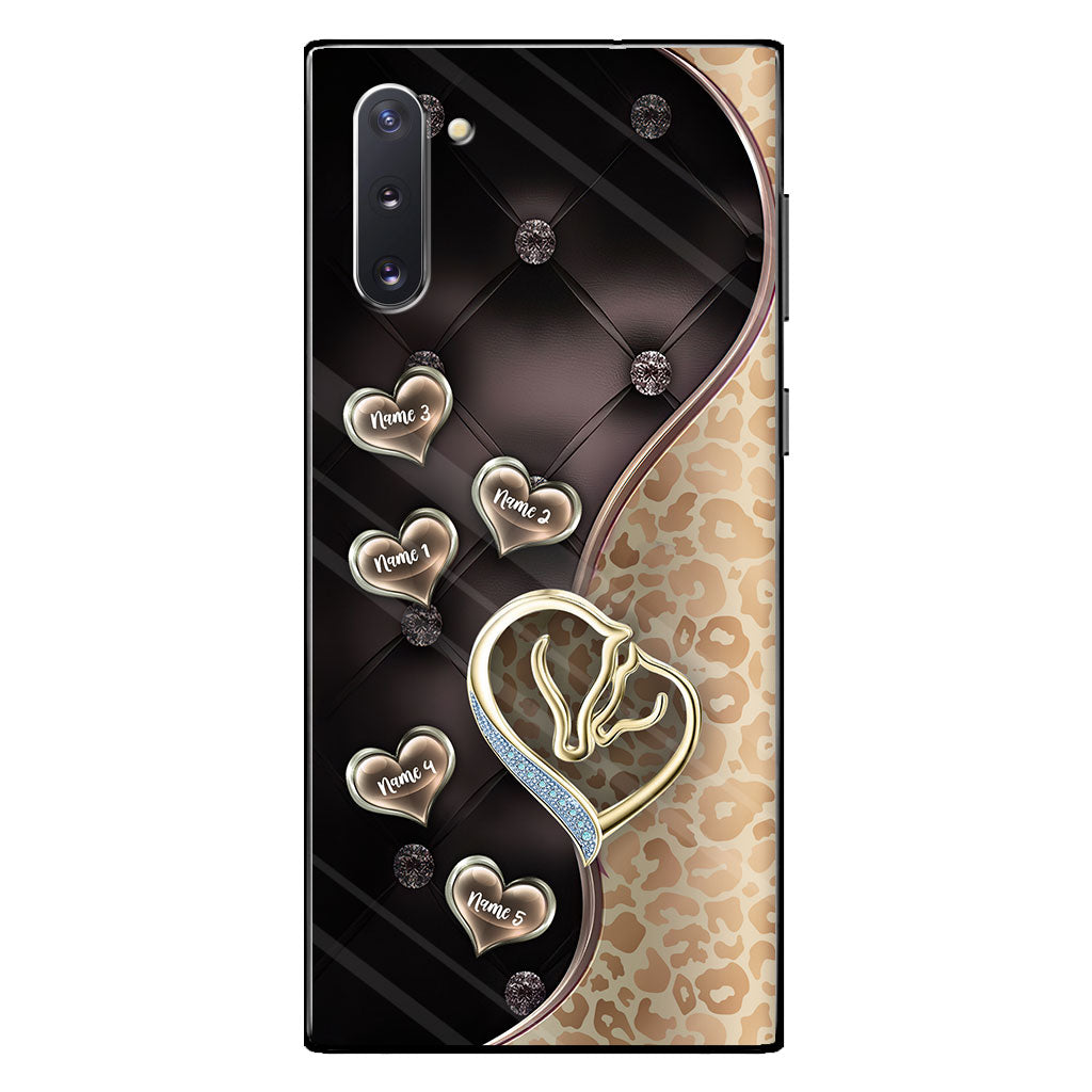 I Love You To The Moon And Back - Personalized Mother's Day Horse Phone Case