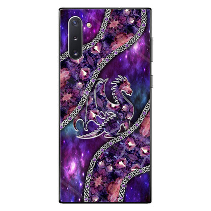 Lovely Purple Dragon 3D Pattern Printed Phone Case