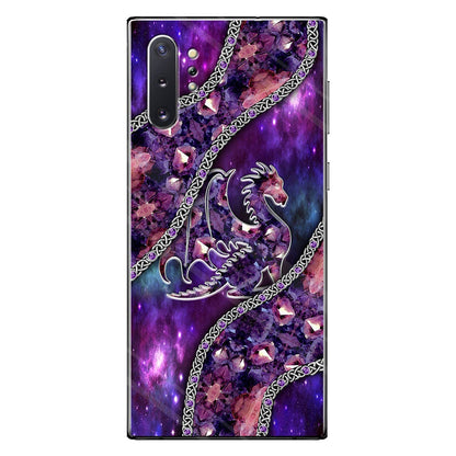 Lovely Purple Dragon 3D Pattern Printed Phone Case