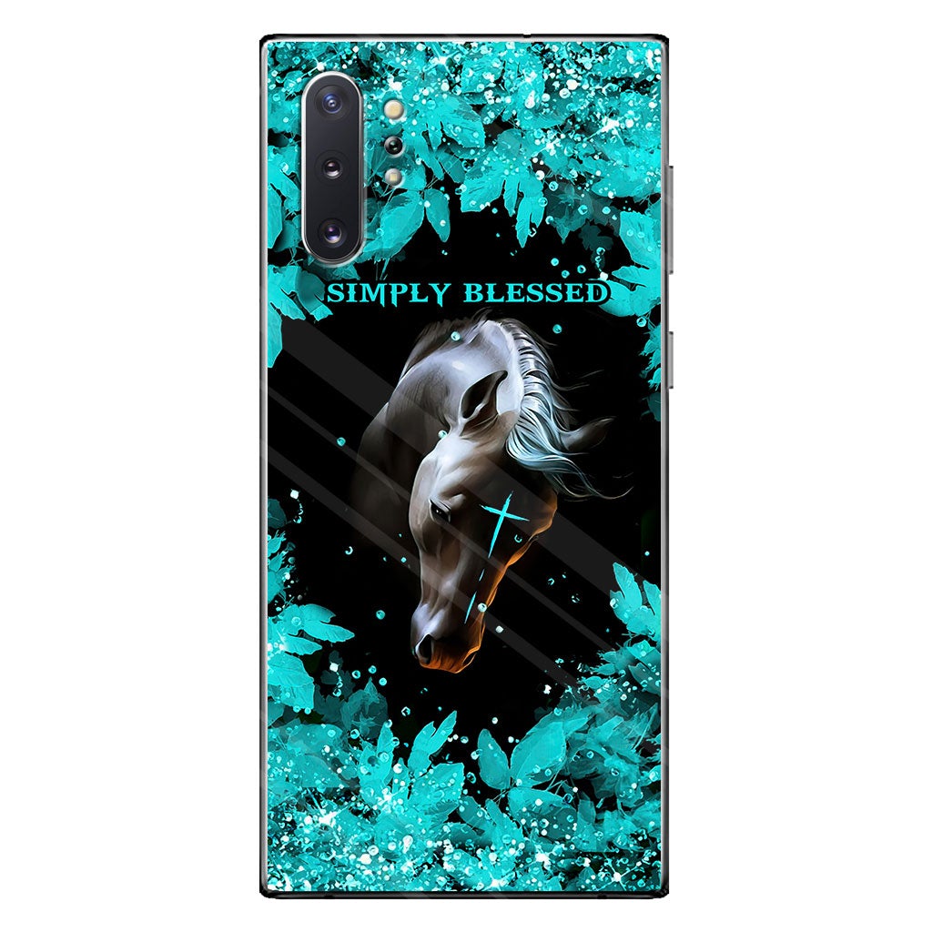 This Girl Runs On Jesus And Horses - Personalized Phone Case