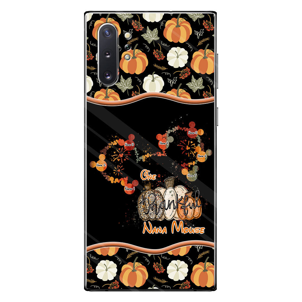 One Thankful Nana Mouse - Personalized Thanksgiving Grandma Phone Case