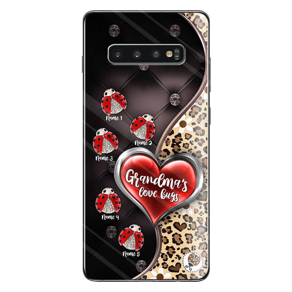 Grandma's Love Bugs - Personalized Mother's Day Grandma Phone Case With 3D Pattern Print