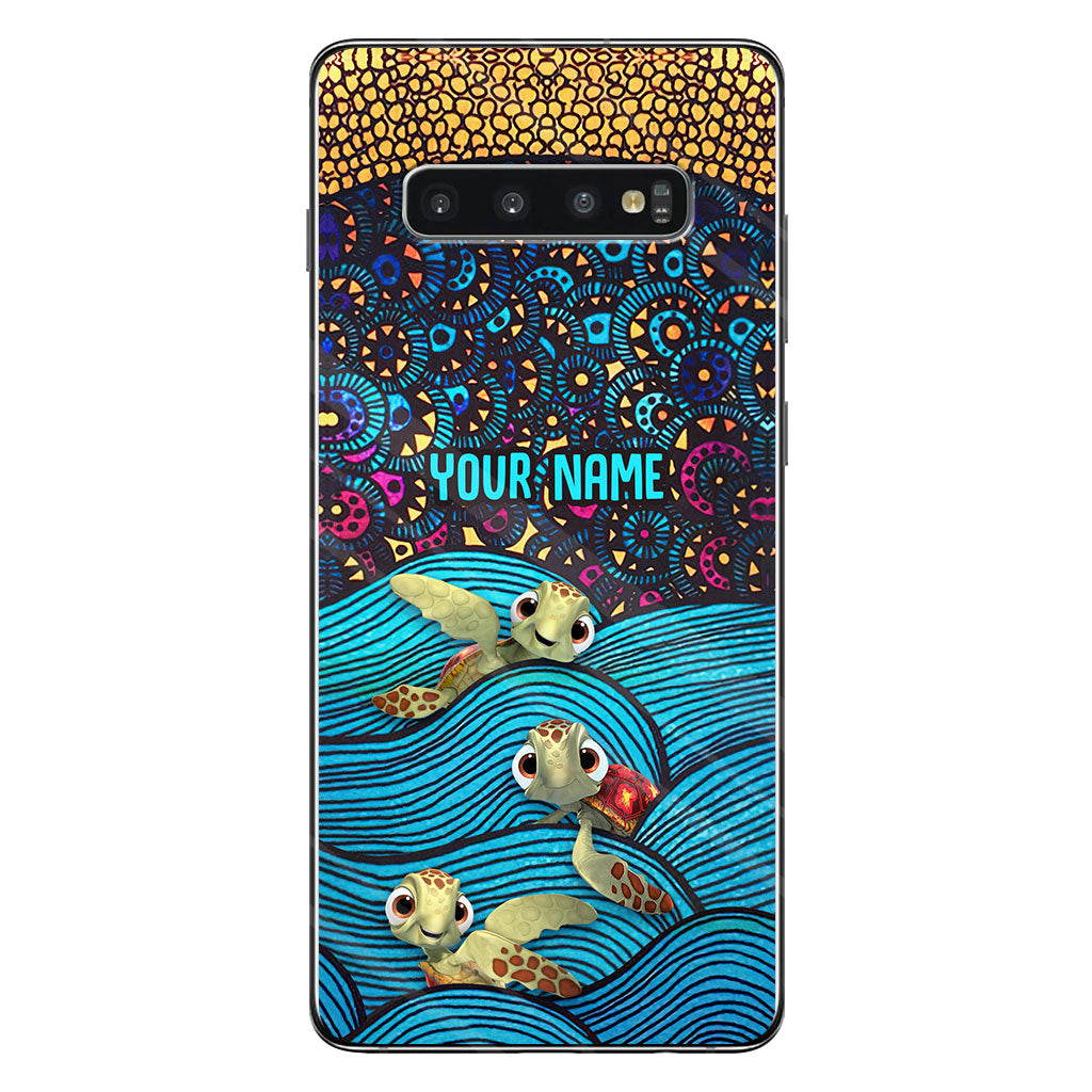 Salty Lil' Beach - Personalized Turtle Phone Case