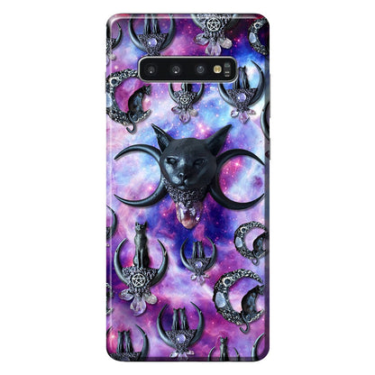 Black Cat And Moon 3D Pattern Printed Phone Case