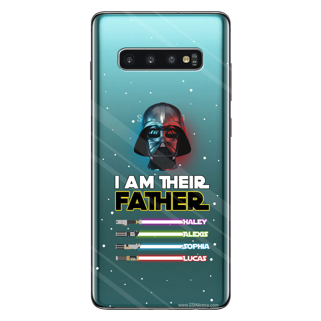 I Am Their Father - Personalized Father Clear Phone Case