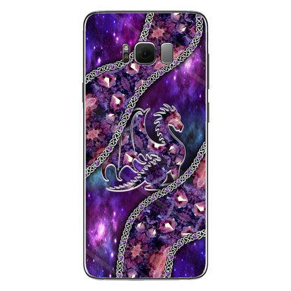 Lovely Purple Dragon 3D Pattern Printed Phone Case