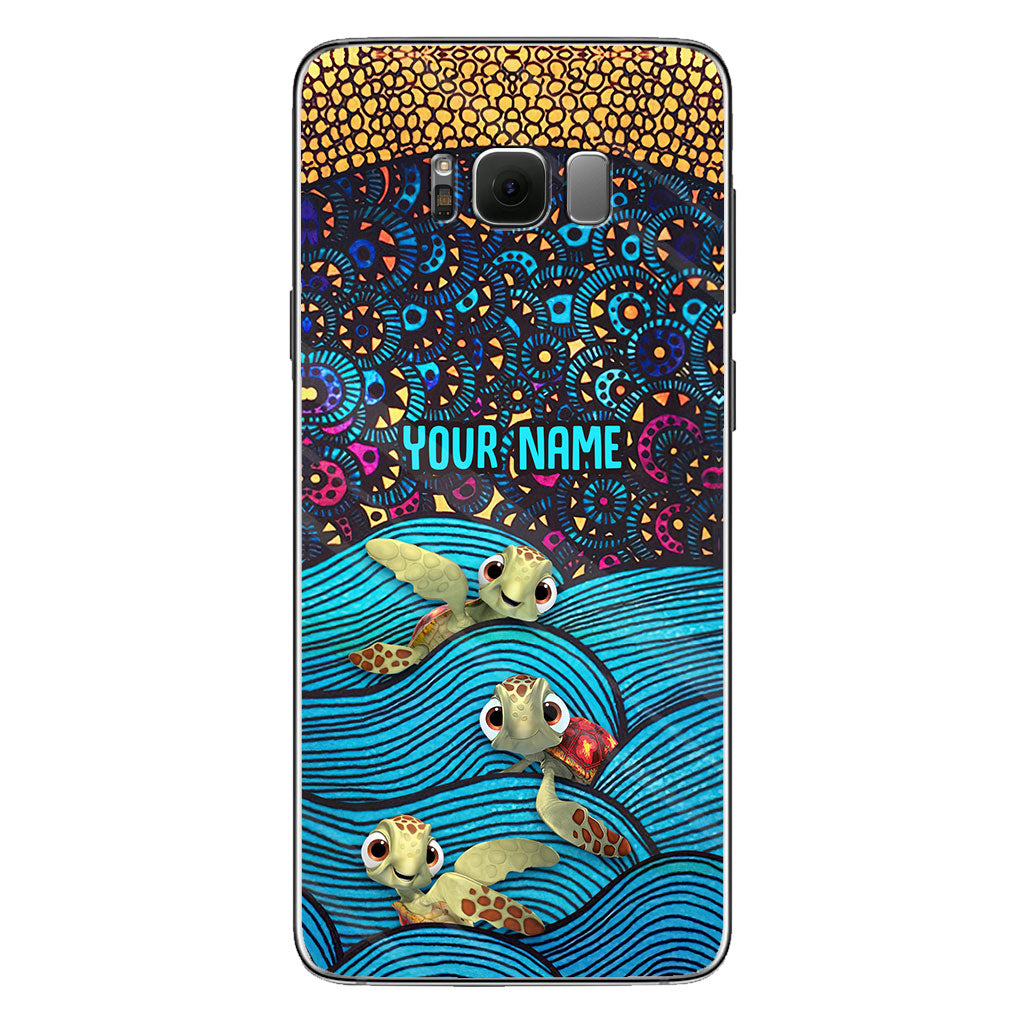 Salty Lil' Beach - Personalized Turtle Phone Case