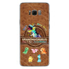 Don&#39;t Mess With Grandmasaurus - Personalized Mother&#39;s Day Phone Case With Leather Pattern Print