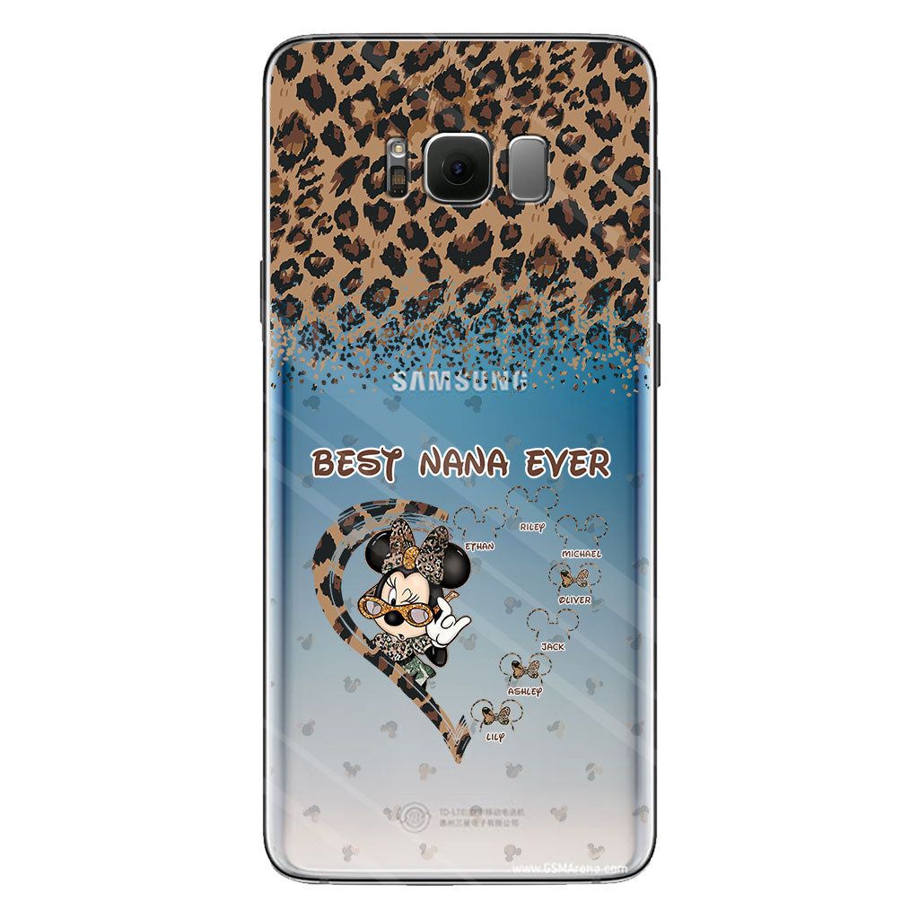 Best Grandma Ever - Personalized Grandma Clear Phone Case