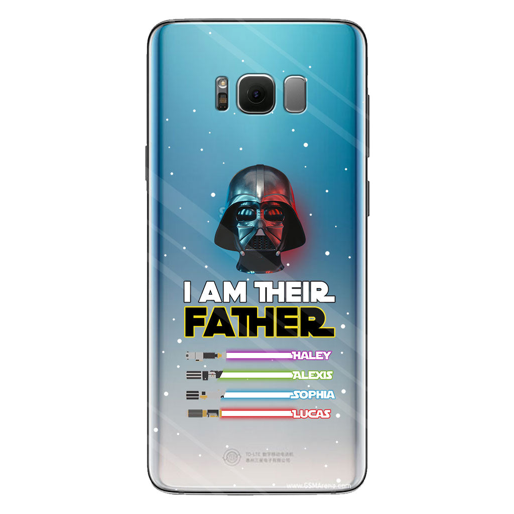 I Am Their Father - Personalized Father Clear Phone Case