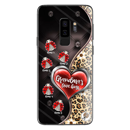 Grandma's Love Bugs - Personalized Mother's Day Grandma Phone Case With 3D Pattern Print