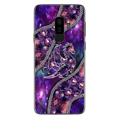 Lovely Purple Dragon 3D Pattern Printed Phone Case