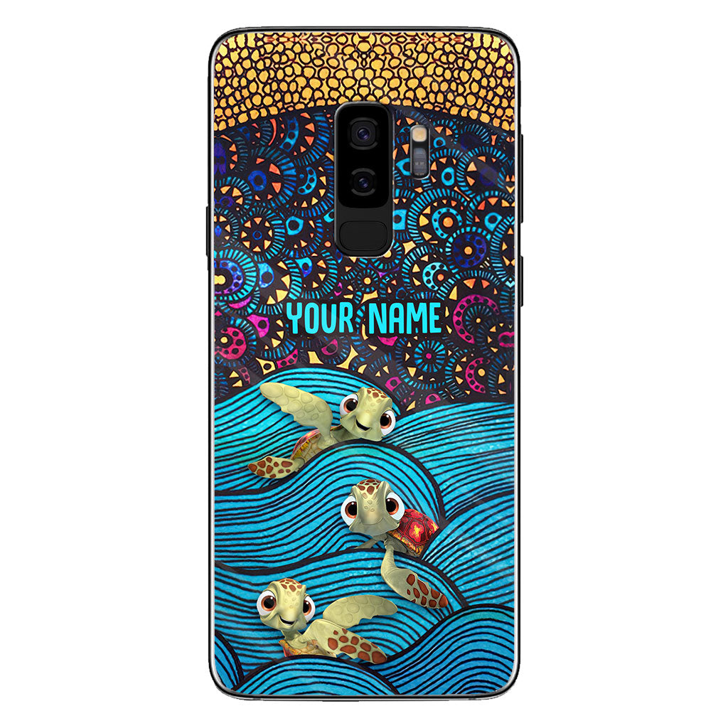 Salty Lil' Beach - Personalized Turtle Phone Case