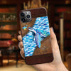 Salty Lil&#39; Beach - Turtle Personalized Leather Pattern Print Phone Case