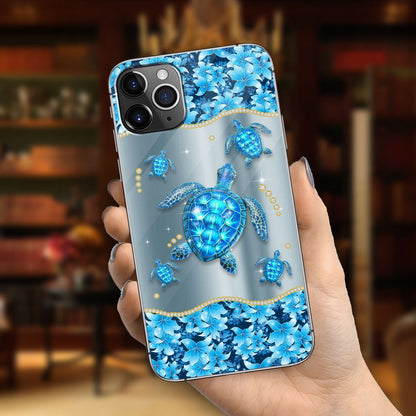 Blue Sea - Personalized Turtle Phone Case