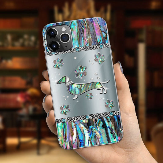 Love Dawg - Personalized Dachshund Phone Case With 3D Pattern Print