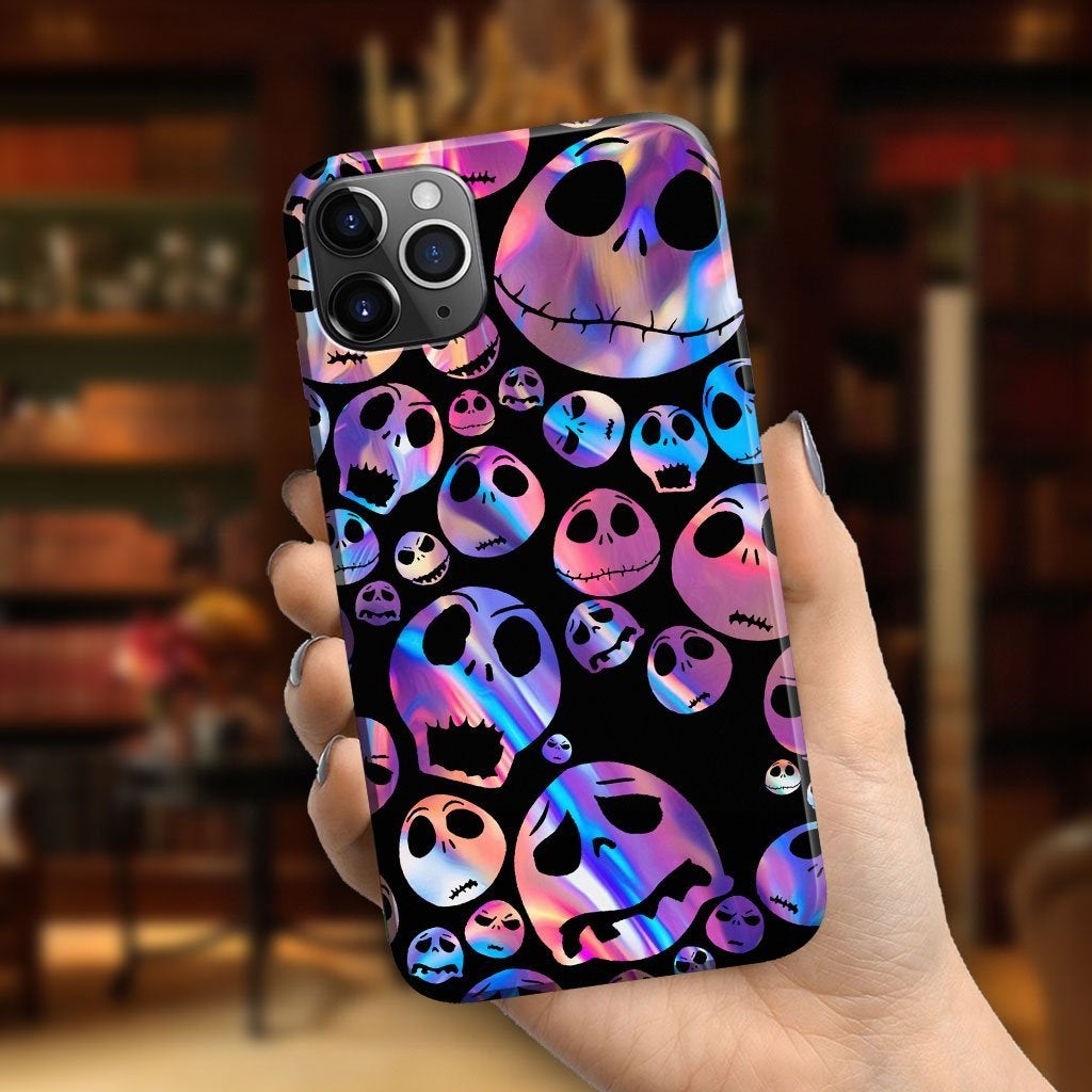 Hello Darkness Nightmare Purple Hologram Personalized Phone Case