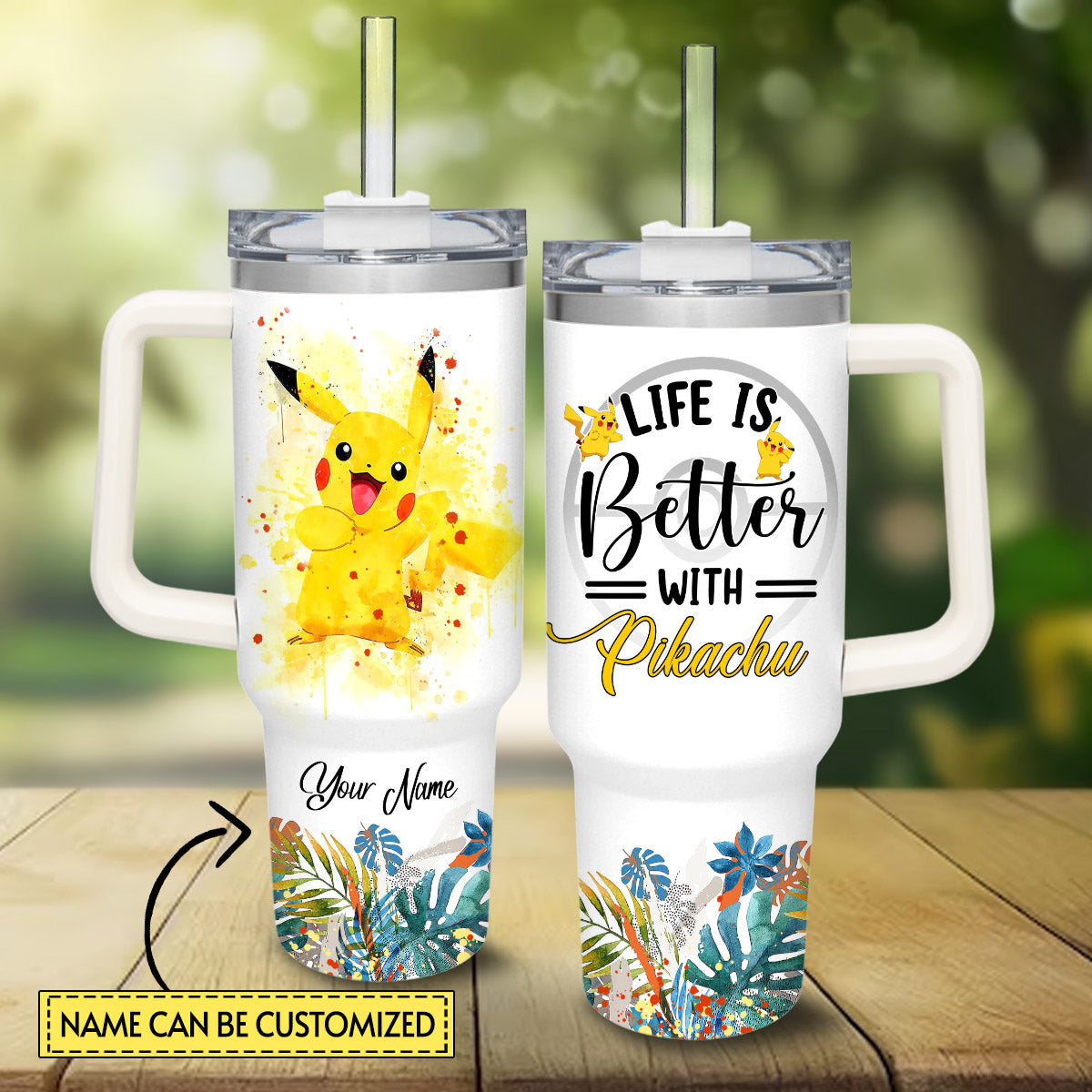I Choose You Personalized Monster Trainer Tumbler With Handle 0224