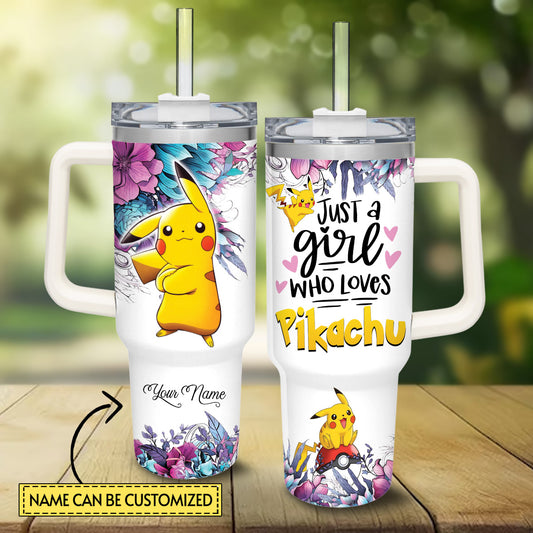 I Choose You Personalized Monster Trainer Tumbler With Handle 0224