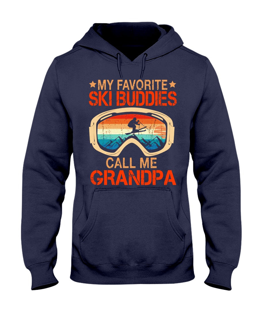 My Favorite Ski Buddies Call Me Grandpa Vintage - Skiing T-shirt and Hoodie 0921