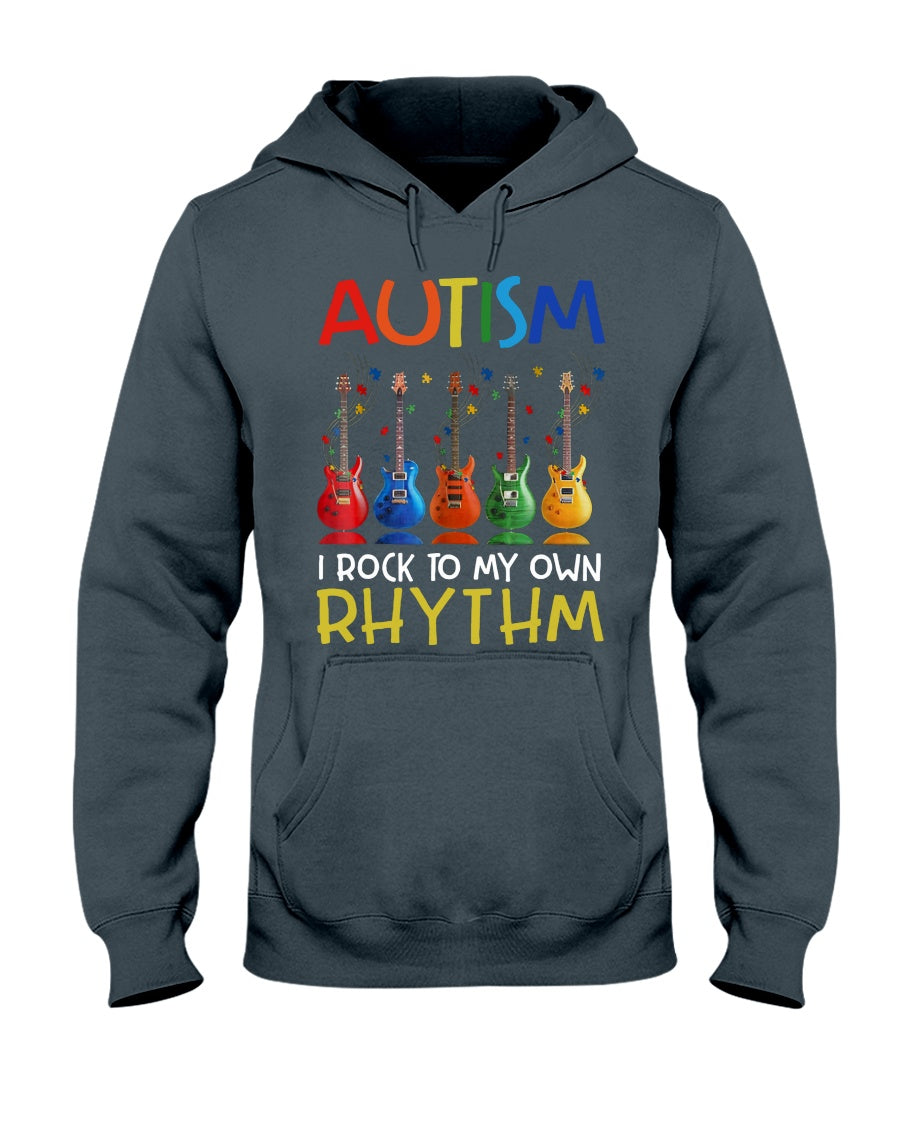 Autism I Rock To My Own Rhythm - Autism Awareness T-shirt and Hoodie 0921