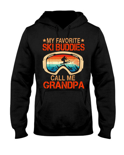 My Favorite Ski Buddies Call Me Grandpa Vintage - Skiing T-shirt and Hoodie 0921