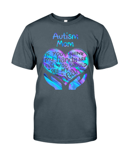 Autism Mom You Should See My Heart - Autism Awareness T-shirt and Hoodie 0520