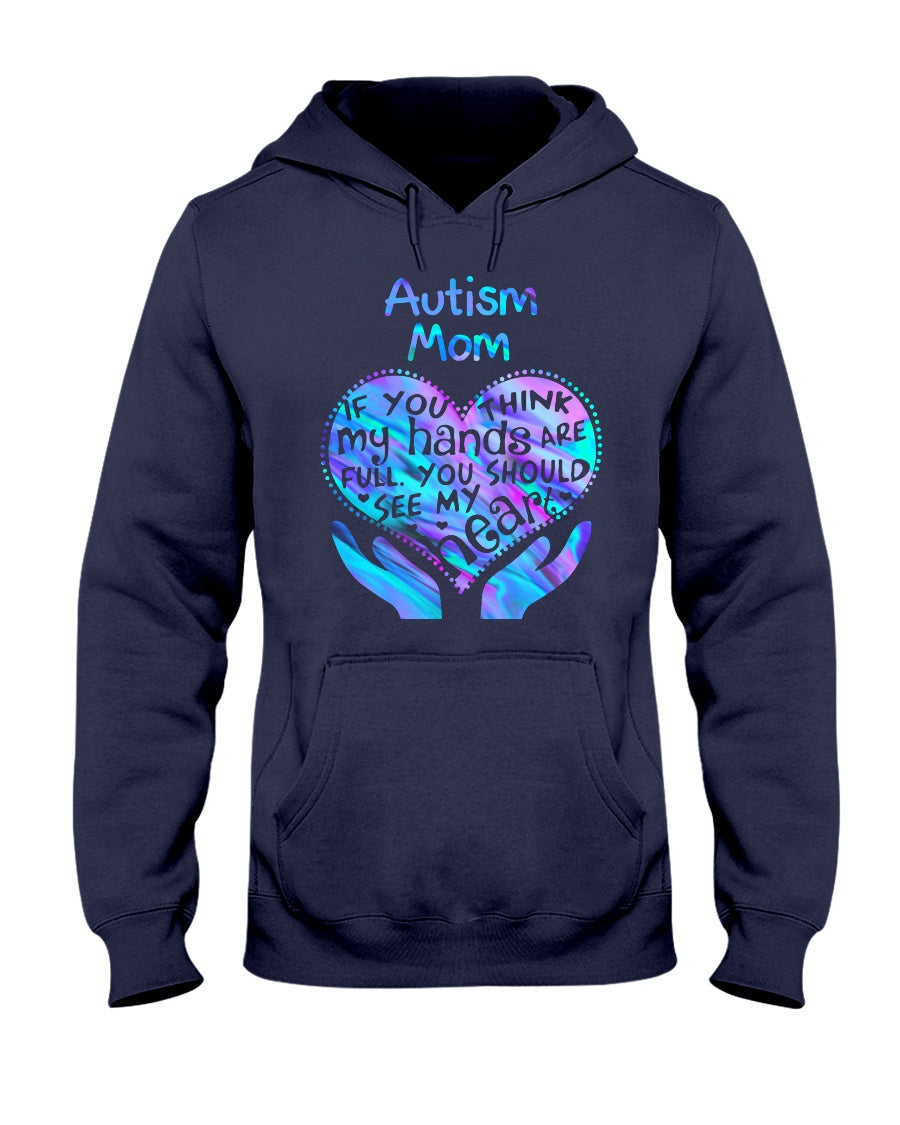 Autism Mom You Should See My Heart - Autism Awareness T-shirt and Hoodie 0520