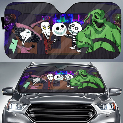 Happy Halloween Nightmare Car Sunshade 0823