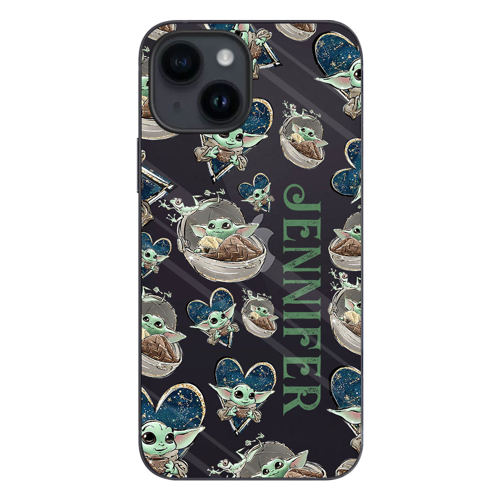 The Child - Personalized The Force Clear Phone Case